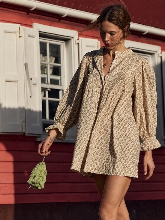 Doen Dresses & Skirts - DÔEN Dulcie Dress in Spring Elderberry Floral Organic Cotton | XL